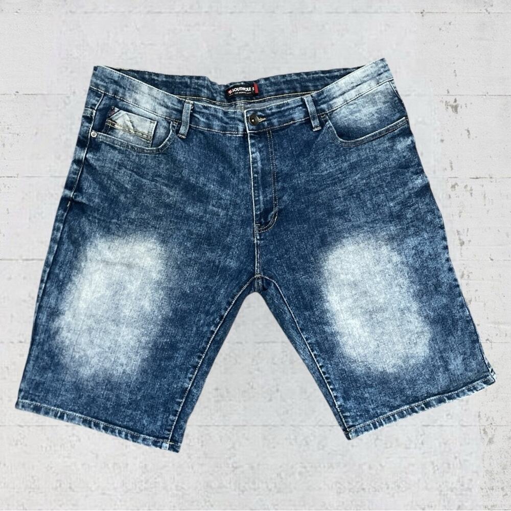 South Pole Jean Shorts Jorts Mens 40 Stretch  Distressed Streetwear Faded